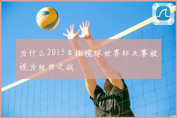 为什么2015年橄榄球世界杯决赛被视为经典之战