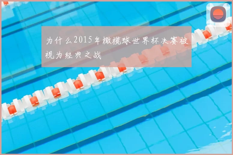 为什么2015年橄榄球世界杯决赛被视为经典之战